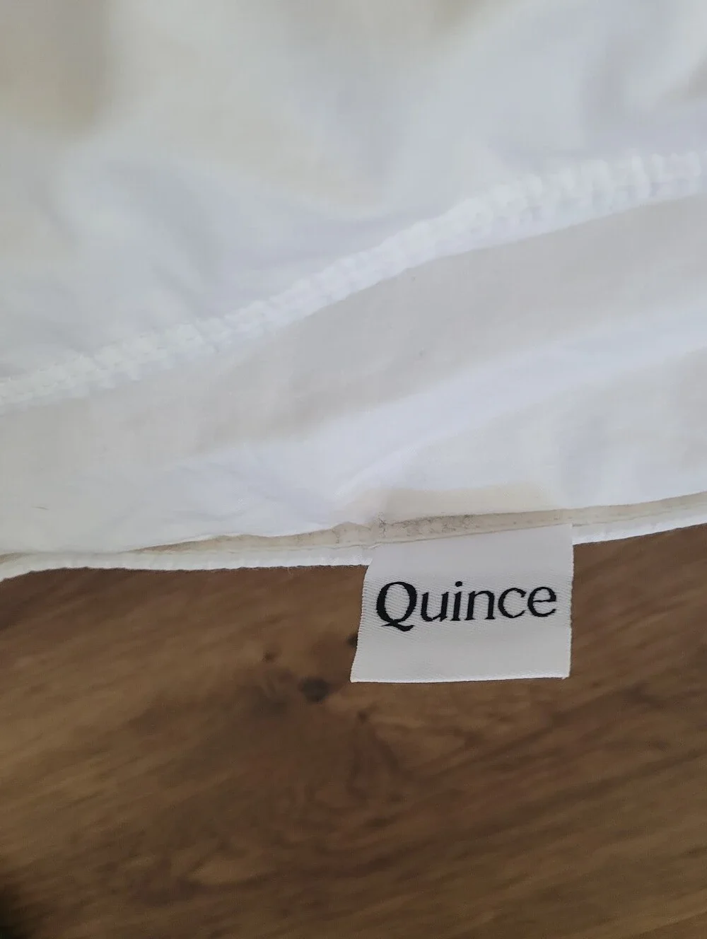 Quince White Cotton Duvet Cover King/ Cal King